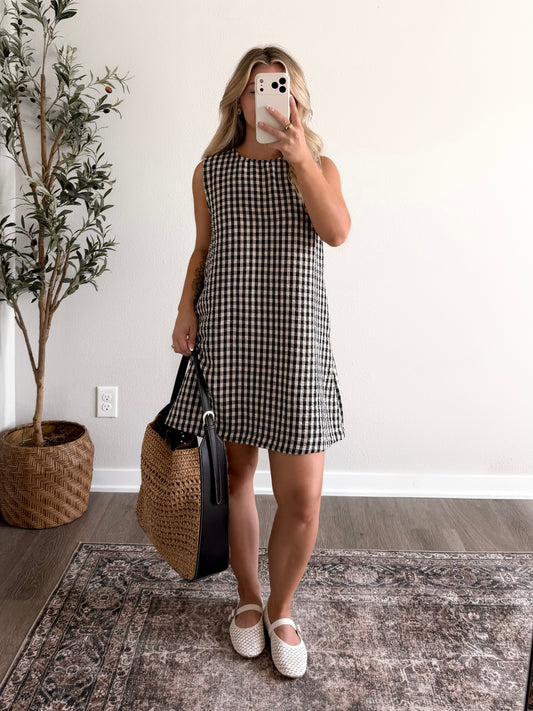 Sunday Read Gingham Dress