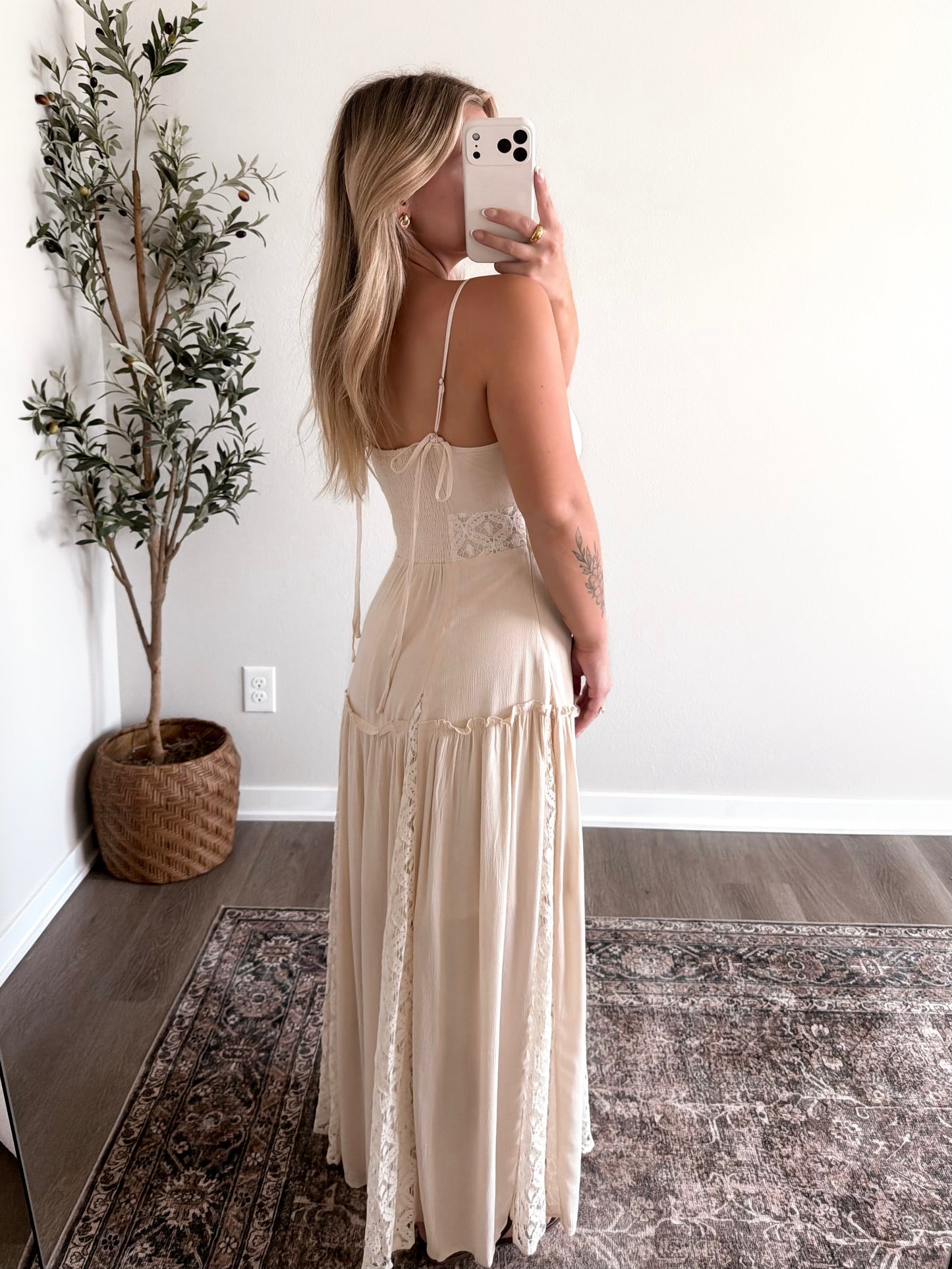 Wild Honey Lace Maxi Dress