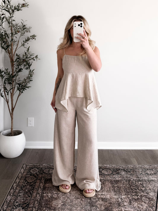 Modern Mood Linen Pant Set