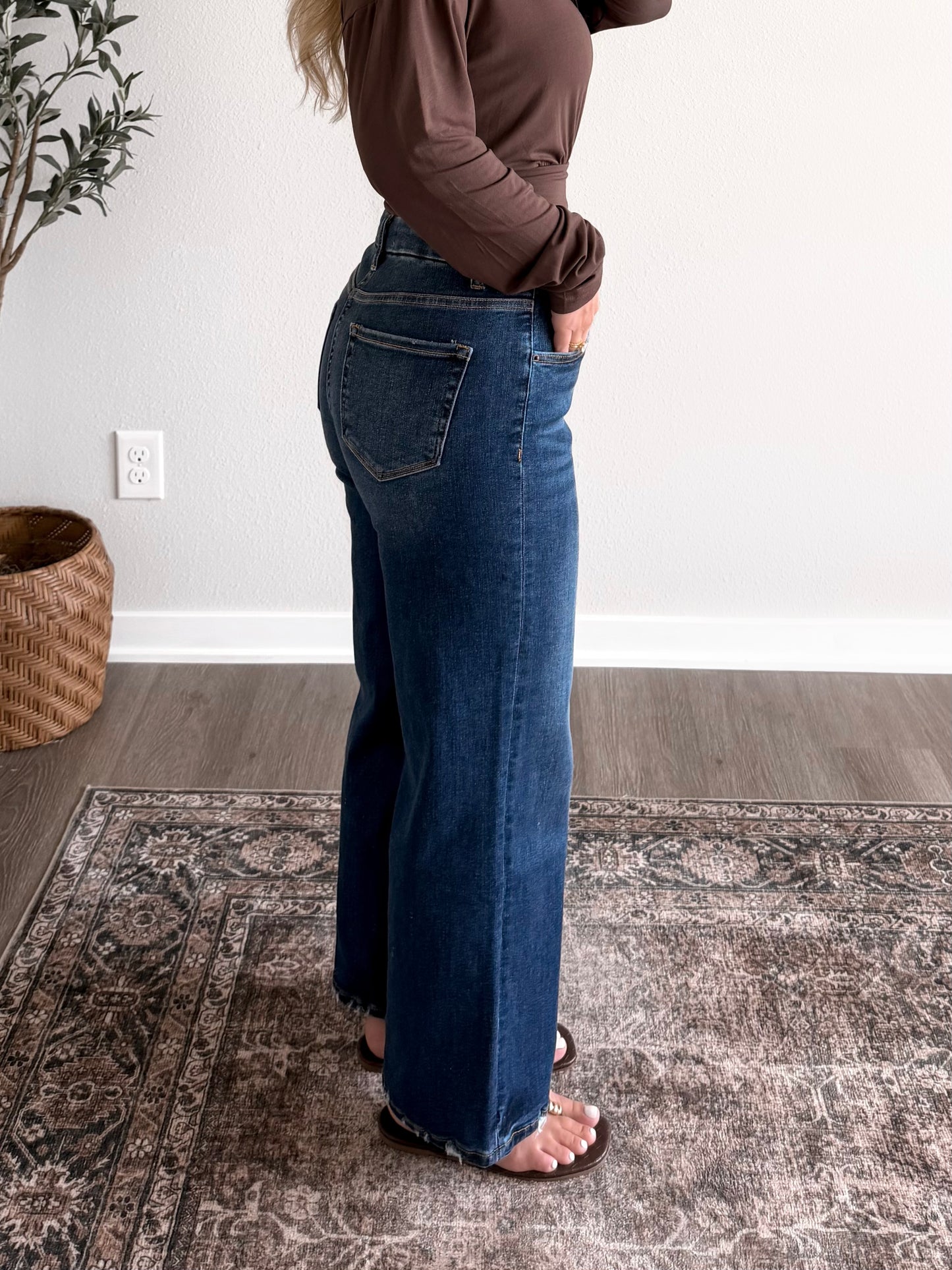 Crosby High Rise Wide Leg Denim