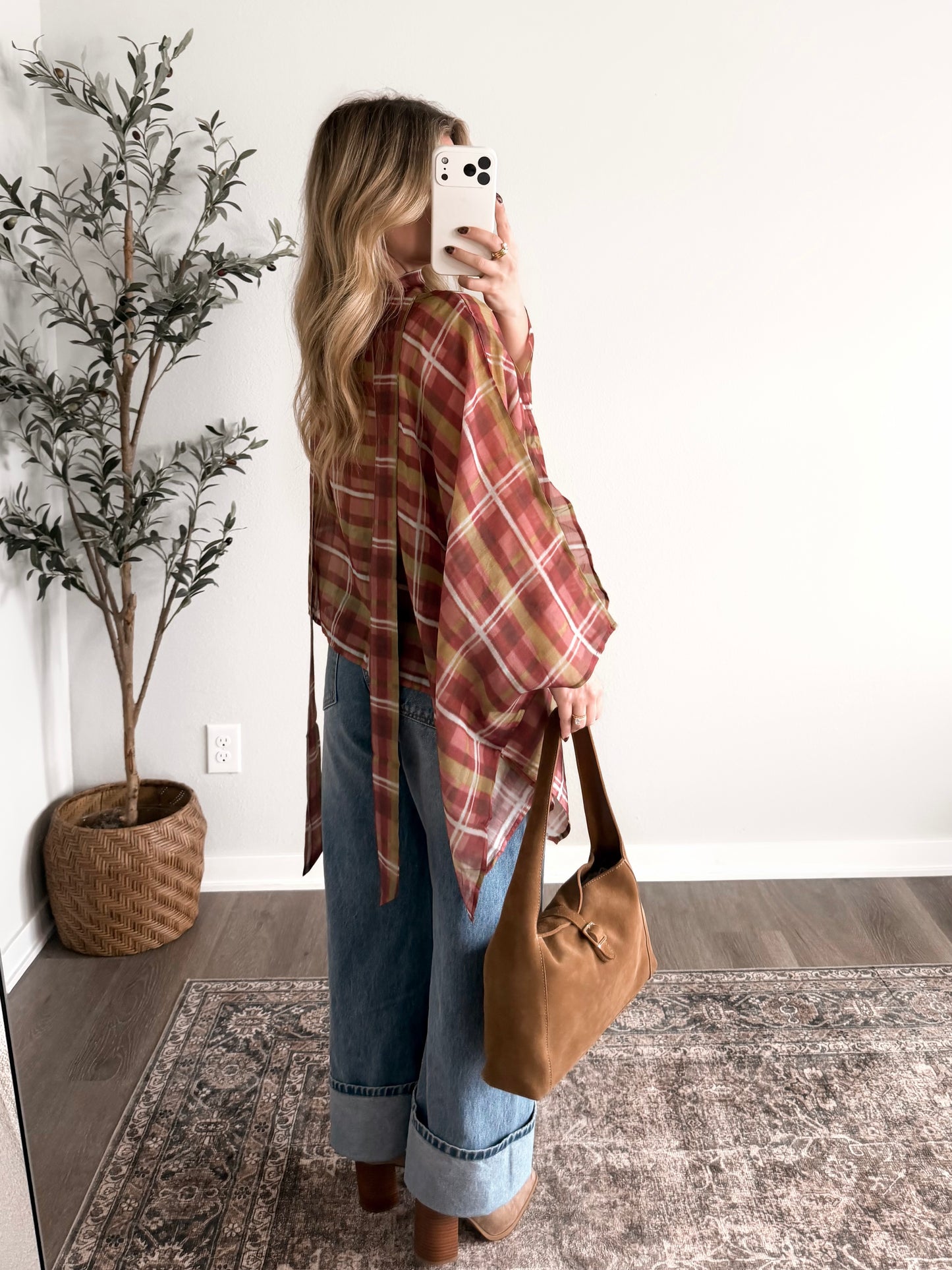 Cider House Plaid Poncho