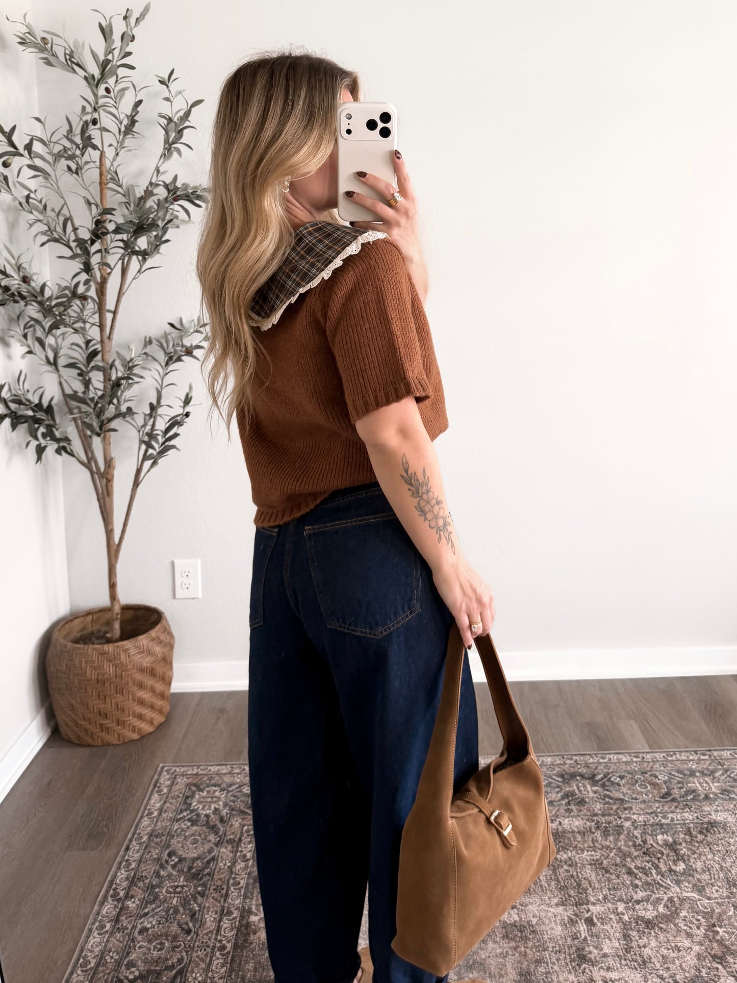 Homemade Pie Collared Sweater