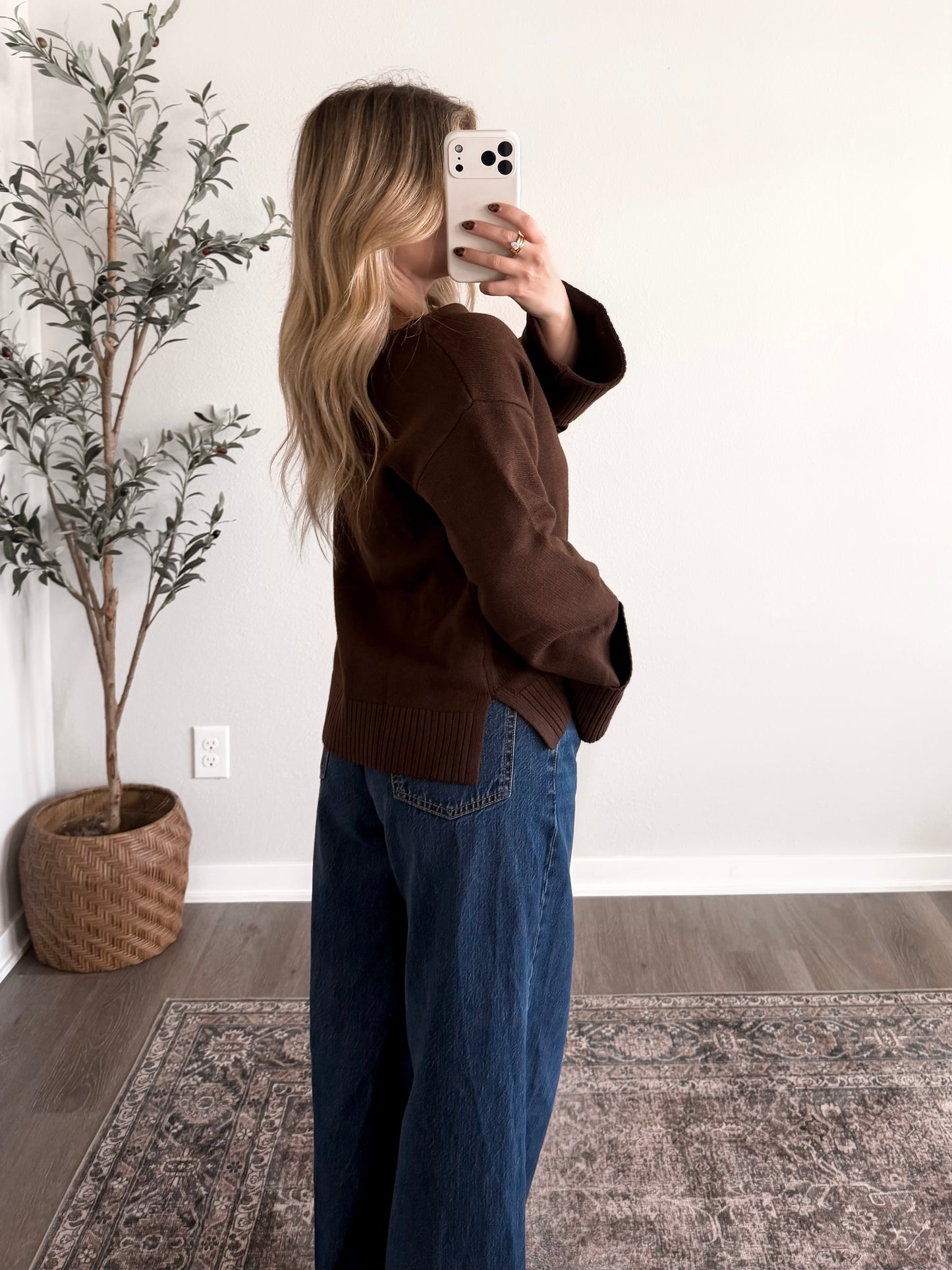 Toasted Walnut Knit Sweater