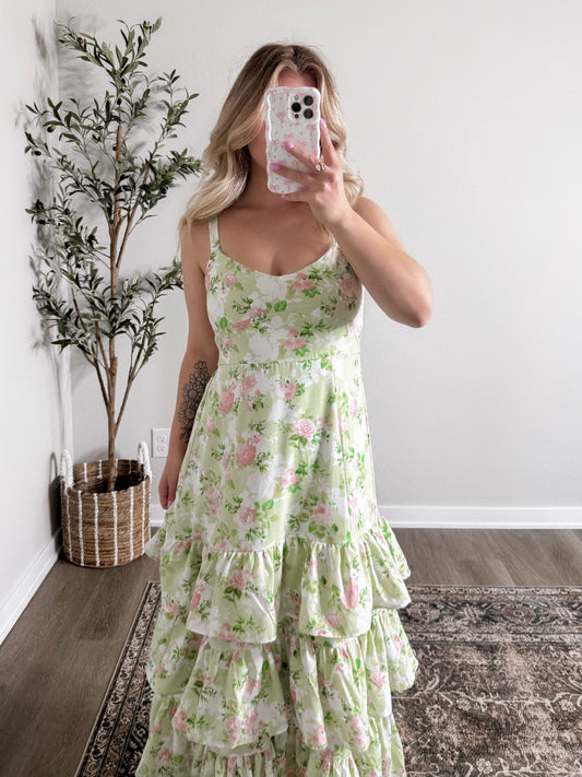 In Bloom Floral Maxi Dress Final Sale