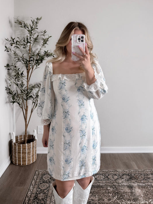 Arabella Floral Lace Dress Final Sale