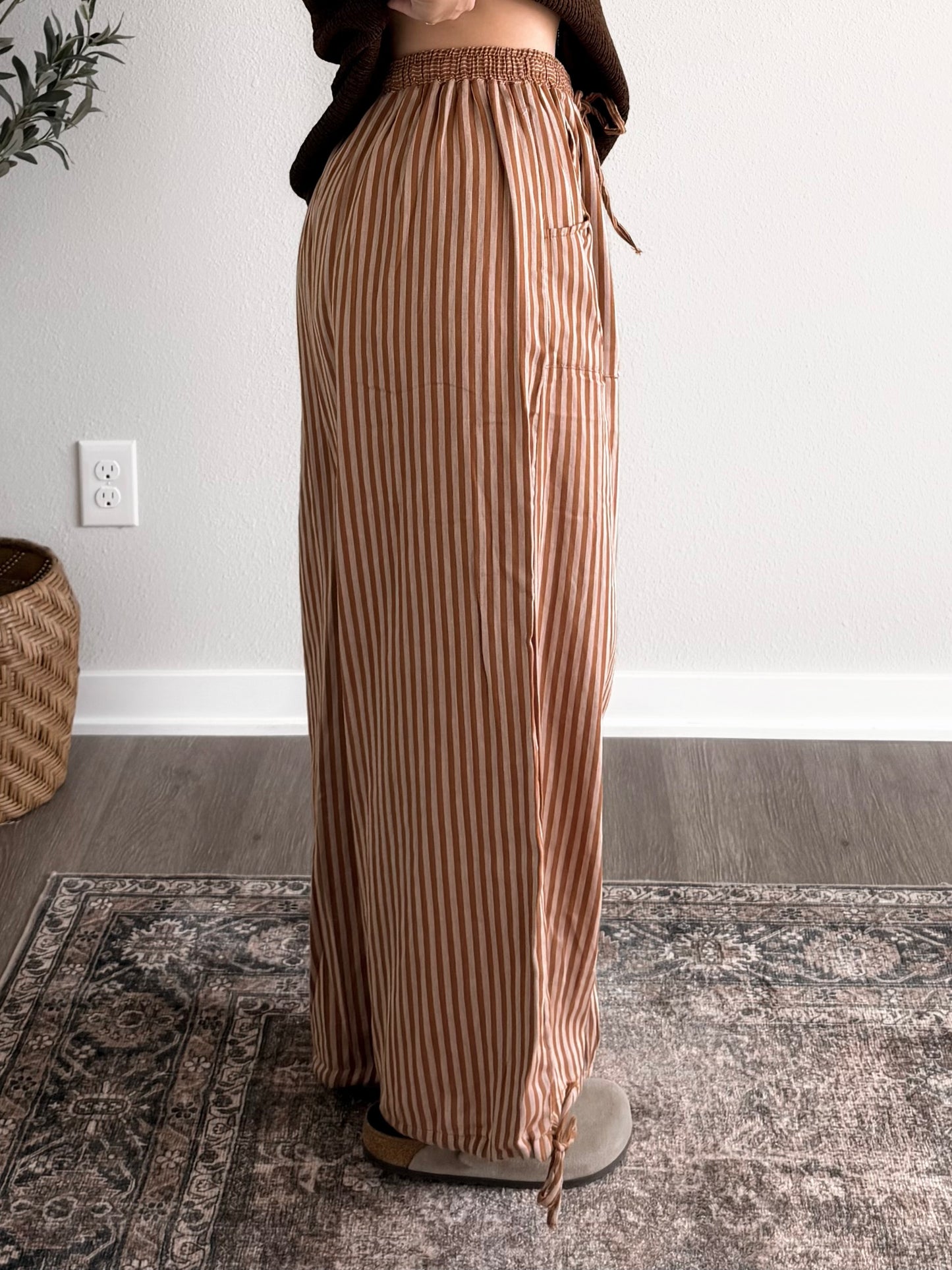 Calico Cotton Stripe Pants