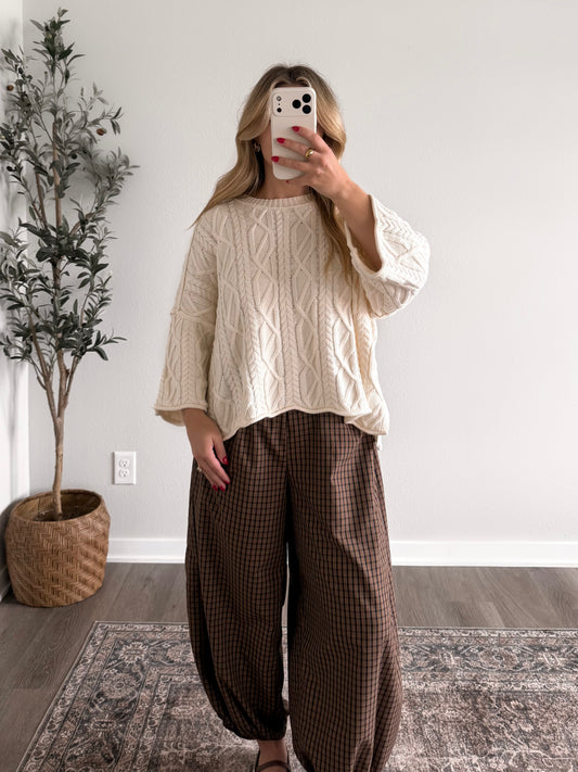 Birchwood Knit Sweater / Cream