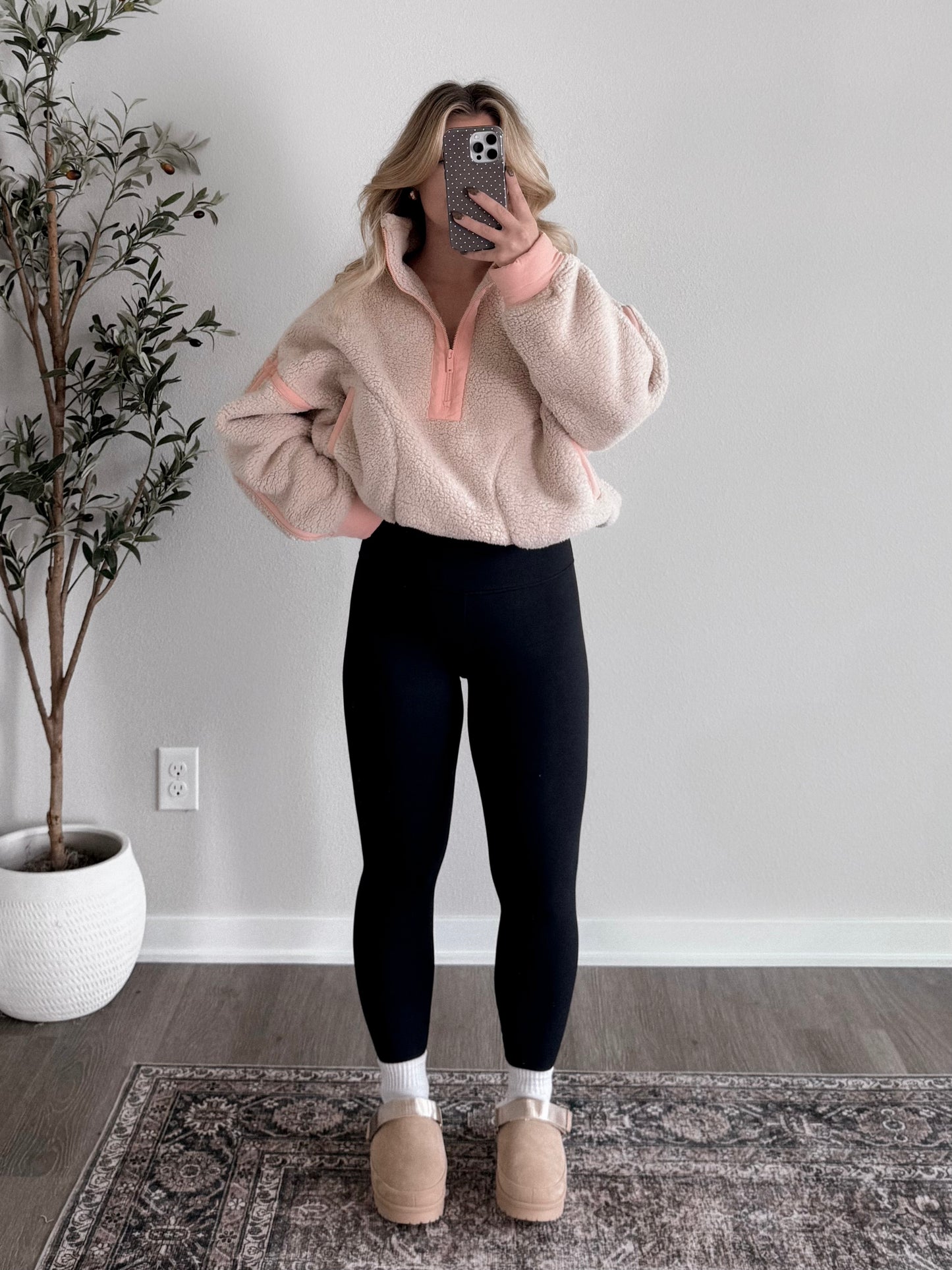 Summit Sherpa Pullover / Peach-Cream