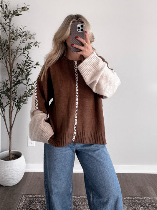 Toasty Colorblock Sweater