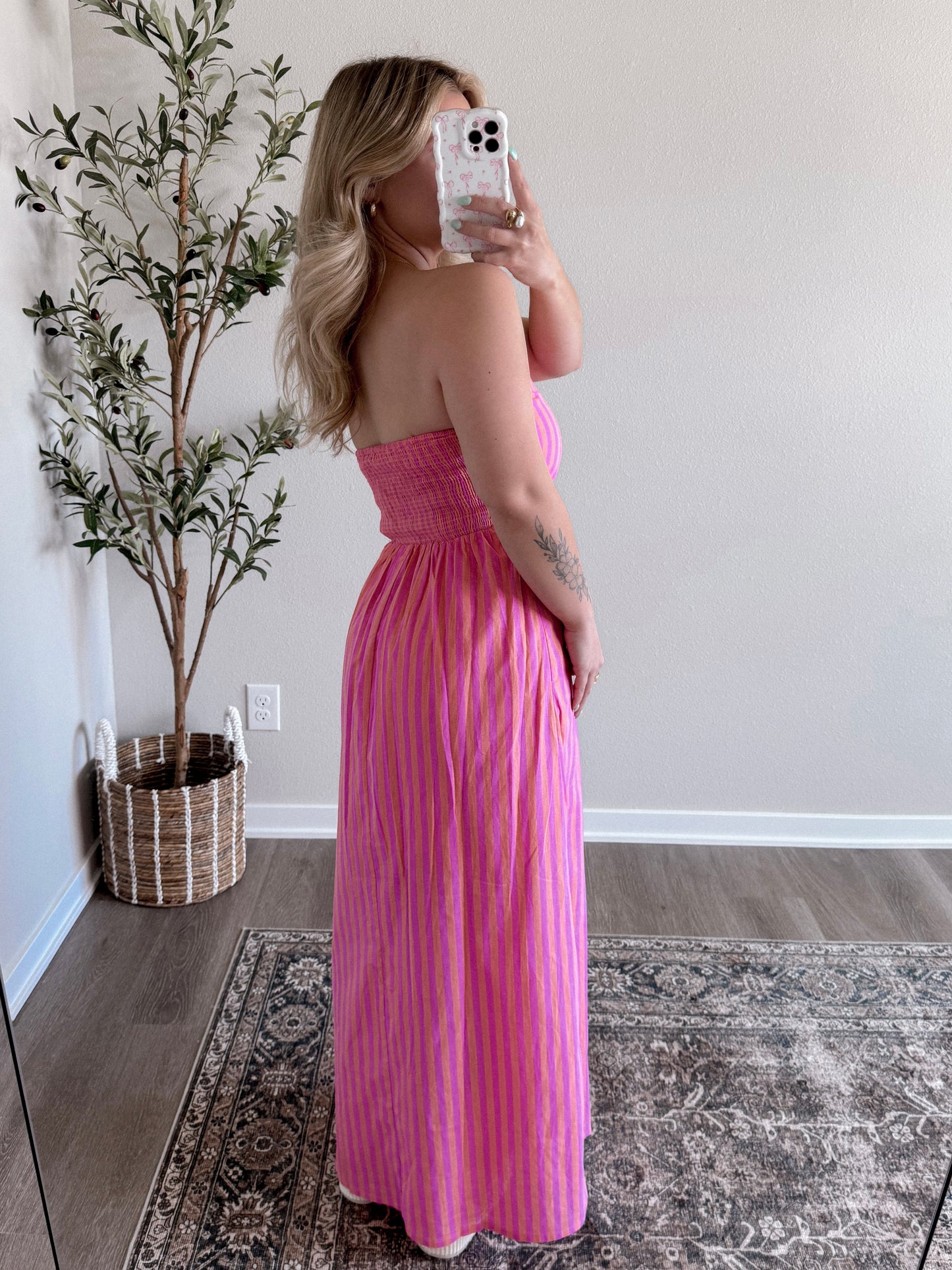 Sherbet Striped Maxi Dress