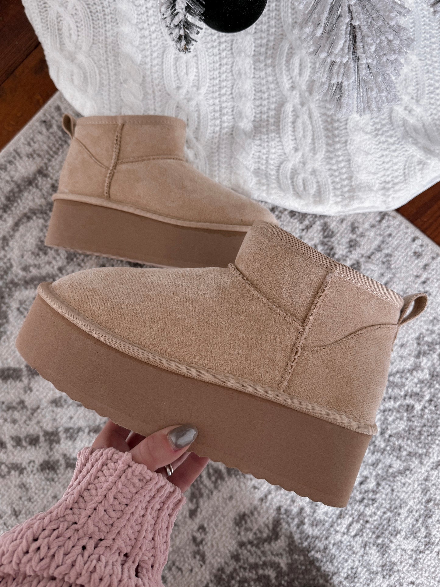 Chloe Ugg Mini Platform Boots Final Sale