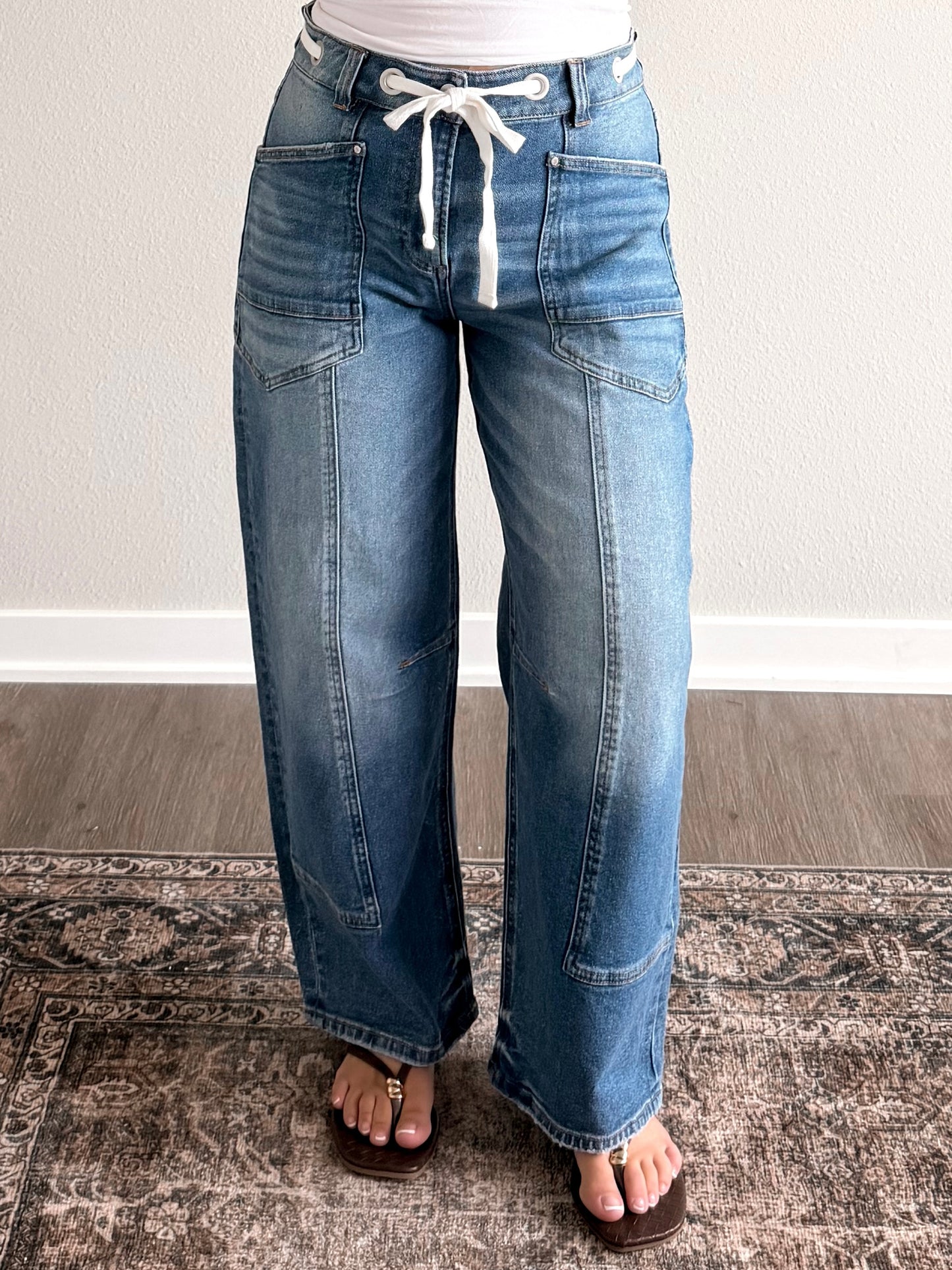 Miller High Rise Barrel Jean