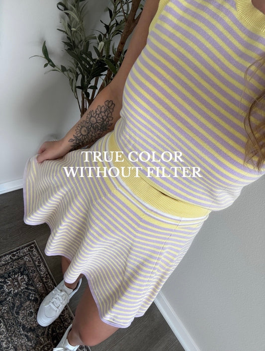 Pickleball Striped Knit Set Final Sale