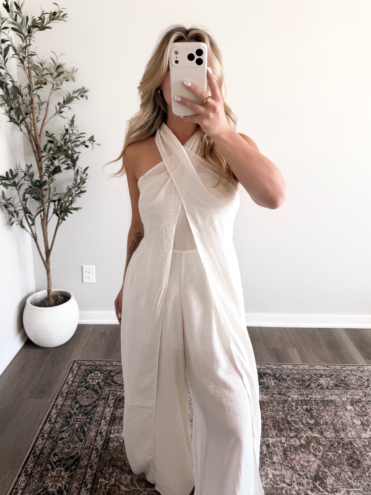 Summer Social Halter Jumpsuit