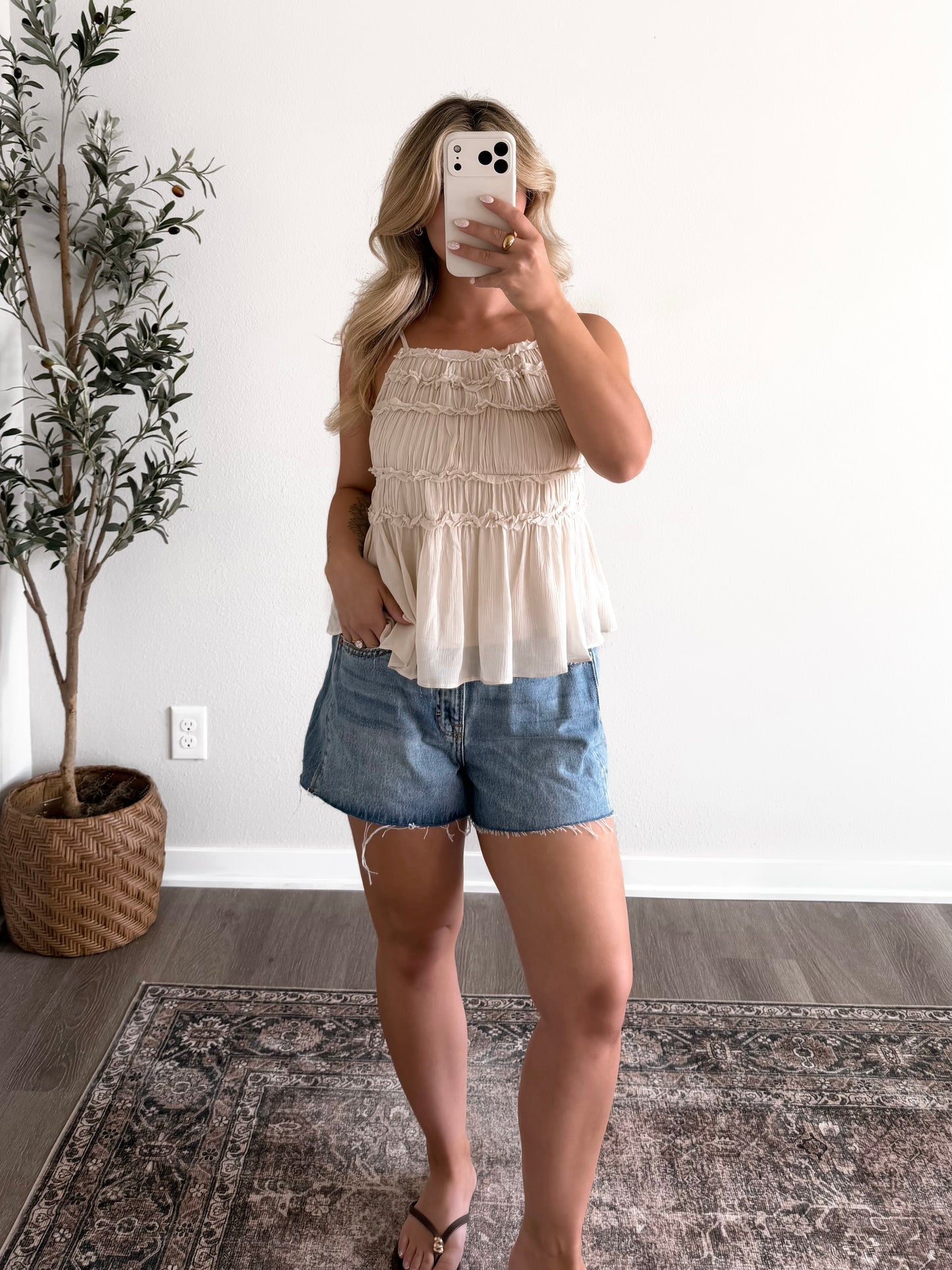 Luna Ruffle Babydoll Cami
