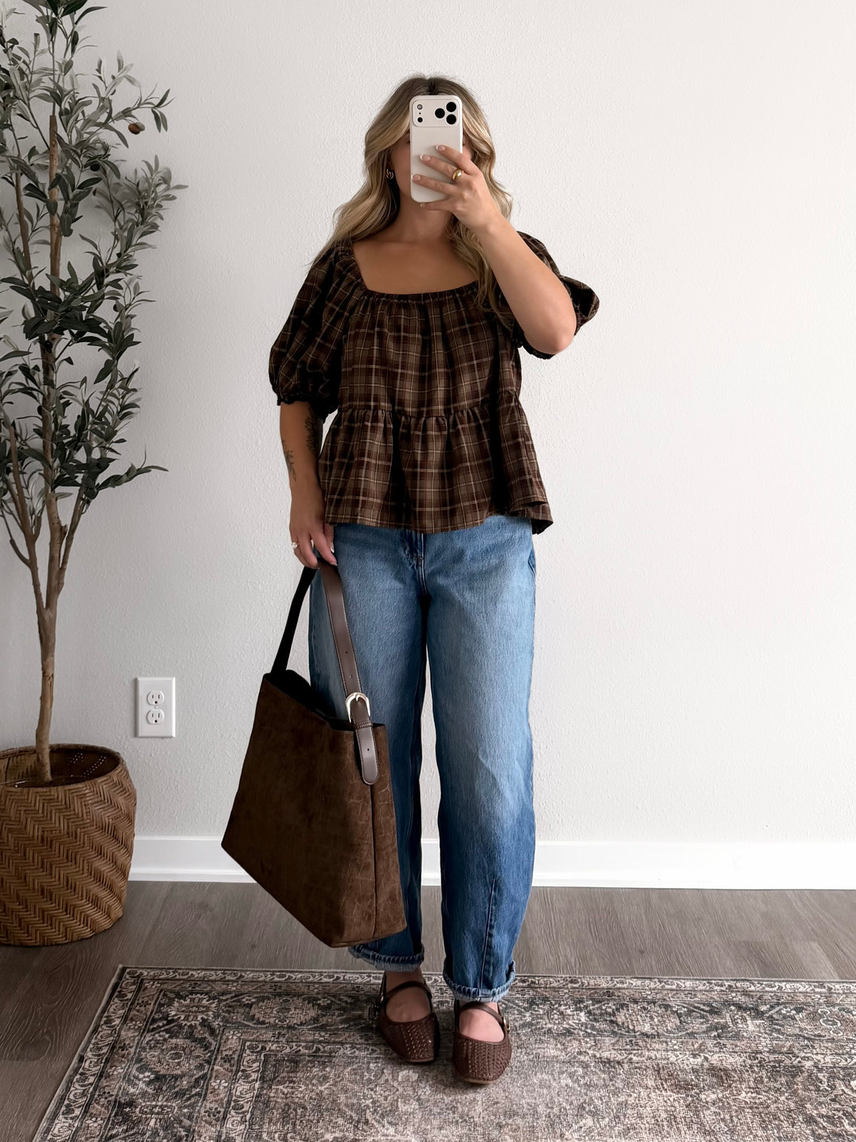 Darling Harvest Plaid Top