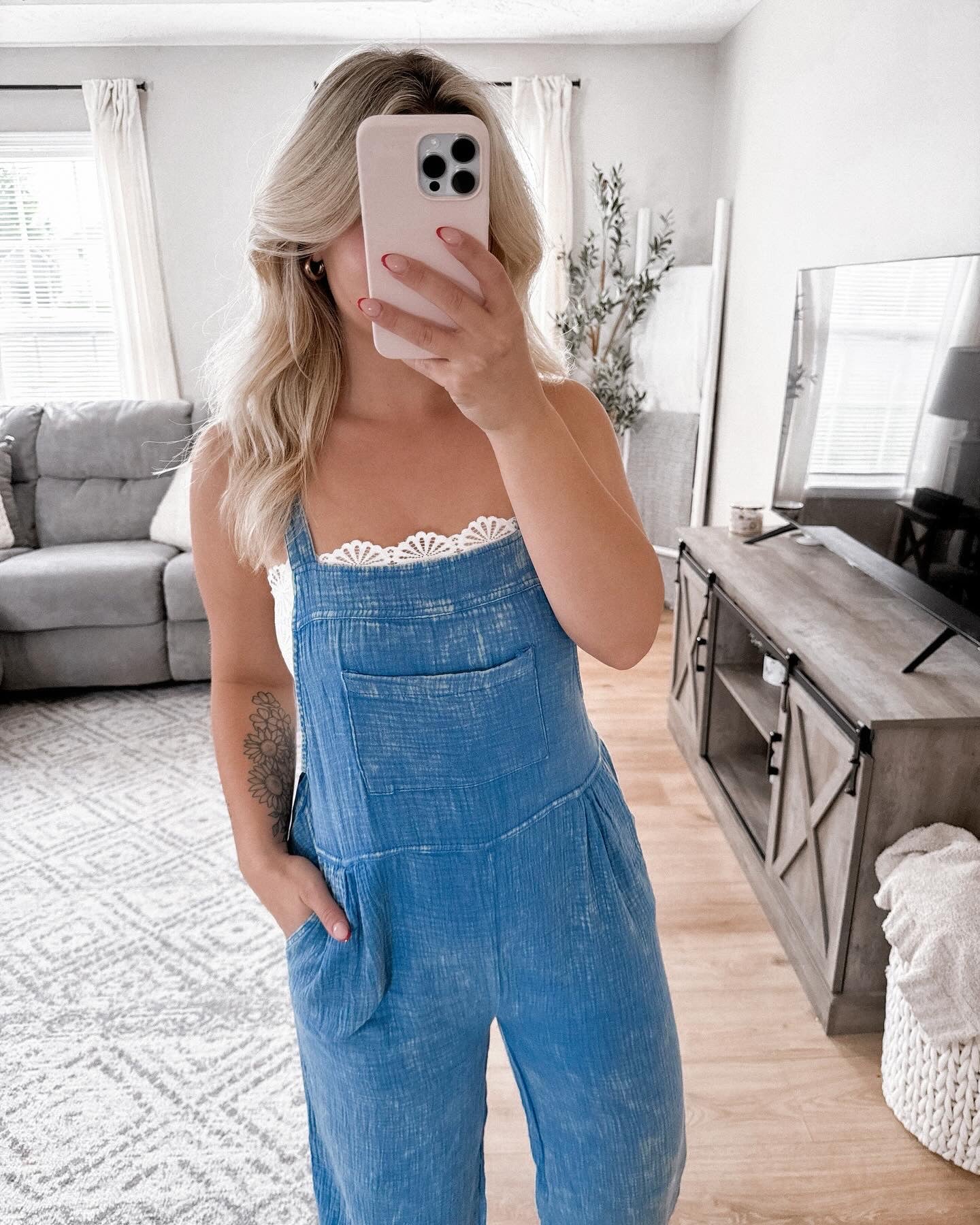 Bold In Blue Gauze Jumpsuit