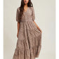 Rosewood Floral Midi Dress