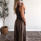 Cold Brew Dotted Smocked Top