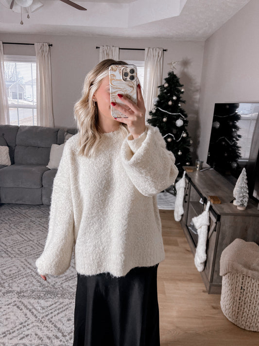 Sweet Peace Cozy Sweater - Light Oatmeal Final Sale