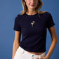 Tini Martini Embroidered Basic Tee