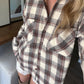 Crisp October Plaid Shacket