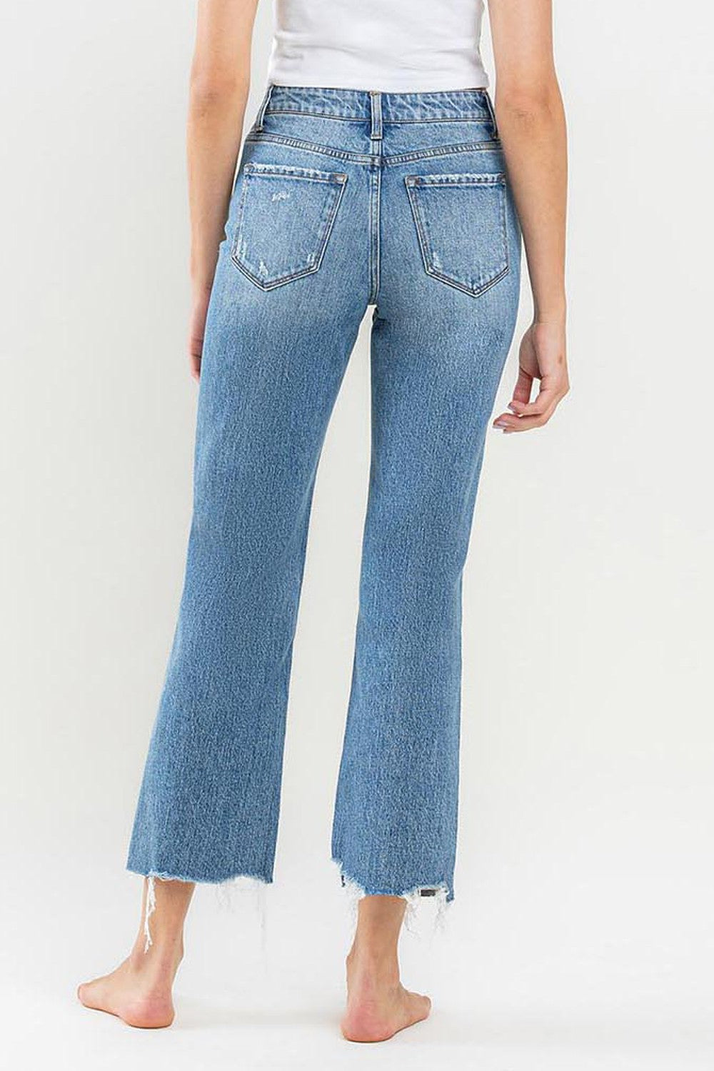 Olivia Wide Leg High Waisted Crop Jean Final Sale