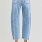 Harlow High Rise Barrel Jean / Light Wash