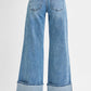 Hollis High Rise Wide Cuffed Jeans / Tall Friendly