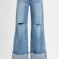 Hollis High Rise Wide Cuffed Jeans / Tall Friendly
