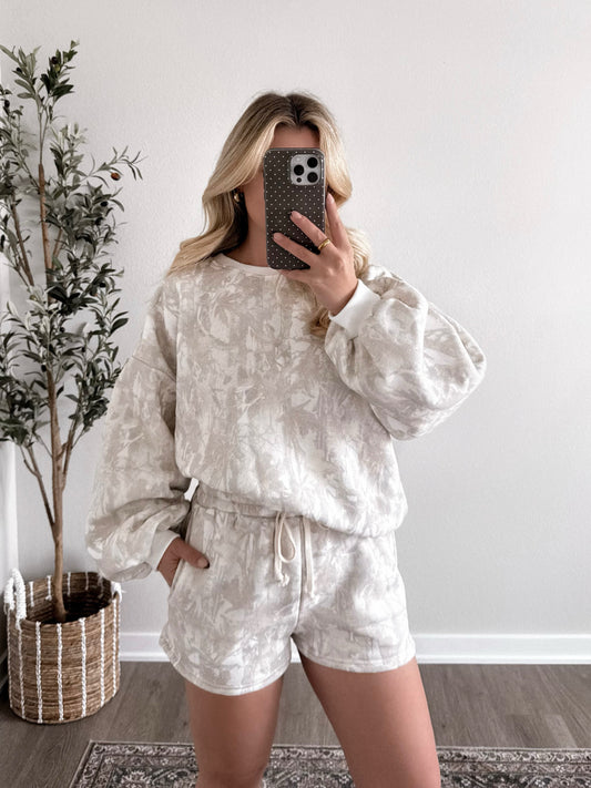 Cozy Camo Sweatshirt Set