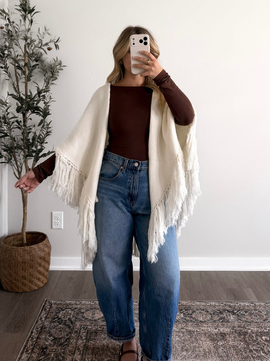 Autumn Air Knit Shawl