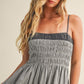 Grove Gingham Midi Dress / Stone (PREORDER EST SHIP 6.06)