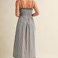 Grove Gingham Midi Dress / Stone (PREORDER EST SHIP 6.06)