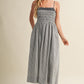 Grove Gingham Midi Dress / Stone (PREORDER EST SHIP 6.06)