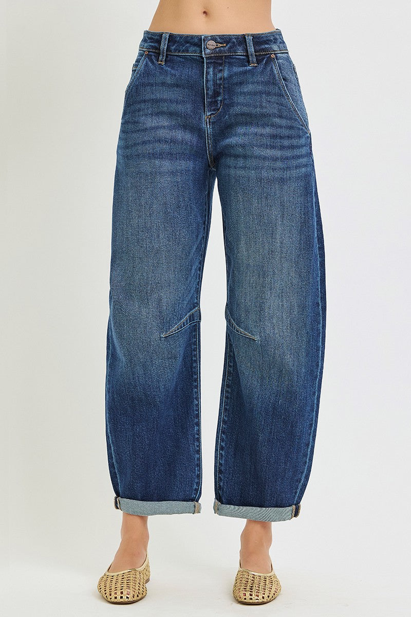 Jovie High Rise Barrel Jean