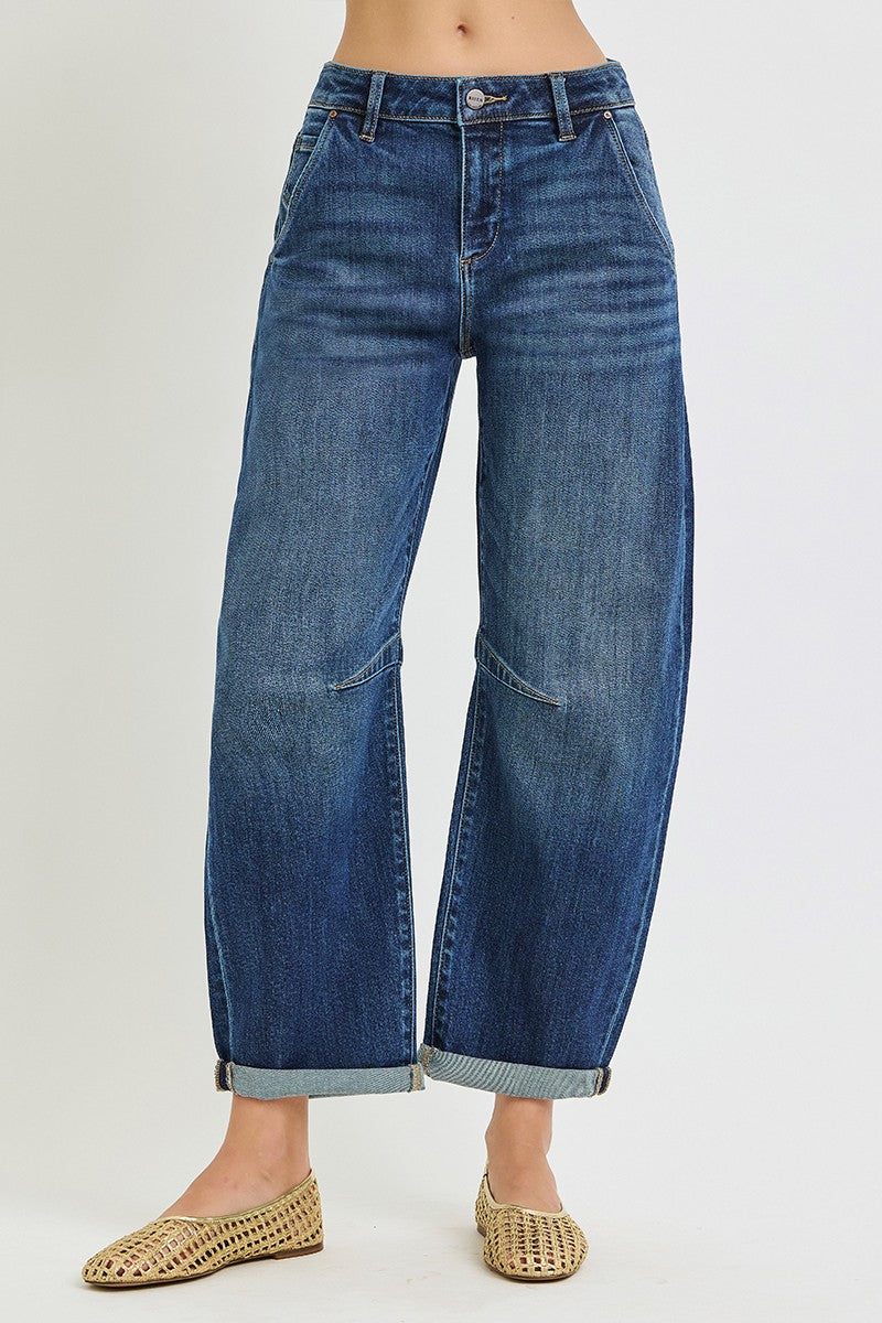 Jovie High Rise Barrel Jean