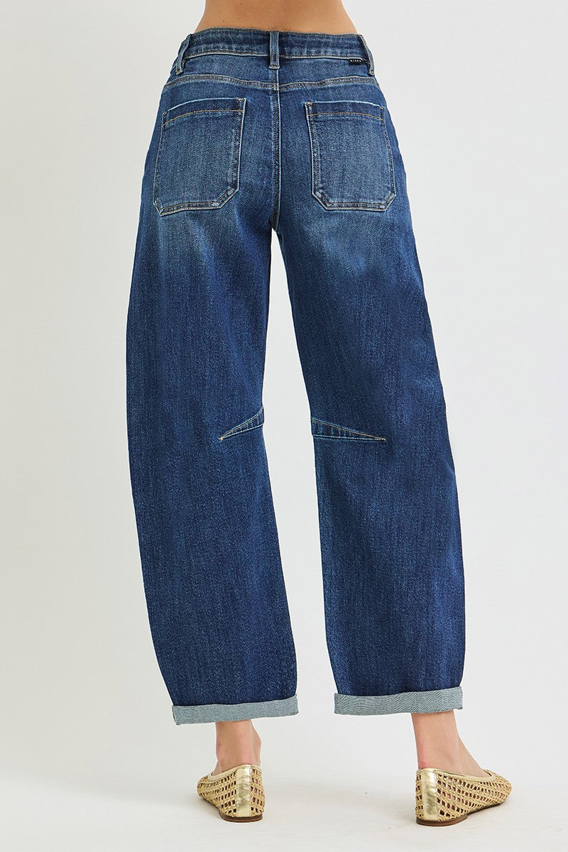 Jovie High Rise Barrel Jean