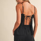 Coastal Night Linen Jumpsuit / Black