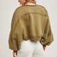 Layered Comfort Shrug / Warm Olive