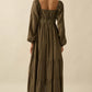 Fern & Fable Maxi Dress / Muted Olive