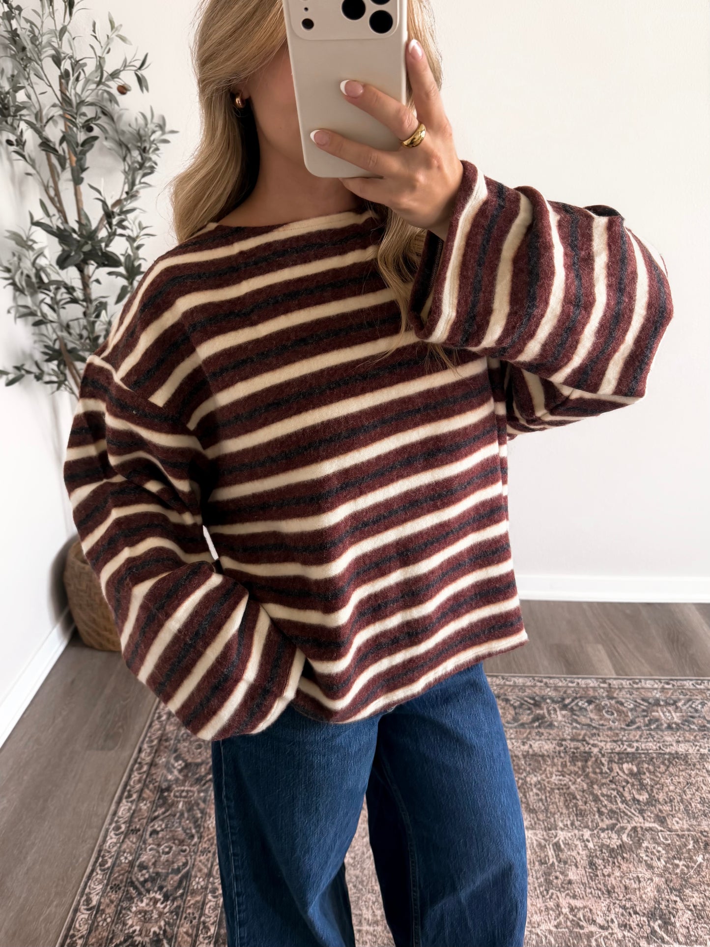 Throwback Stripe Knit Top