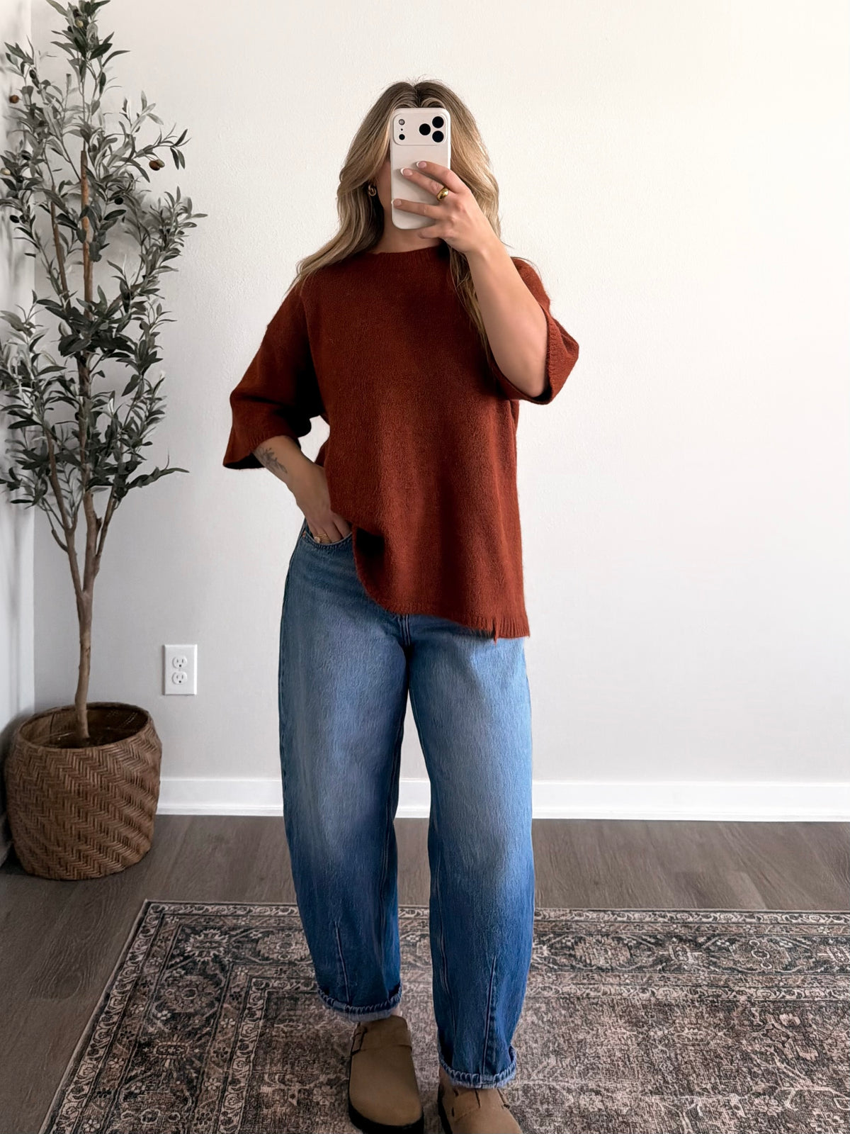Between Seasons Sweater / Rust