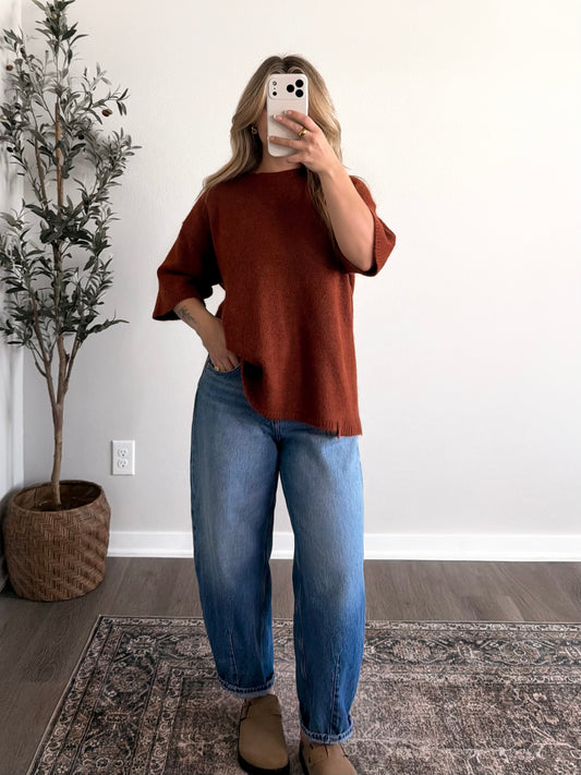 Between Seasons Sweater / Rust