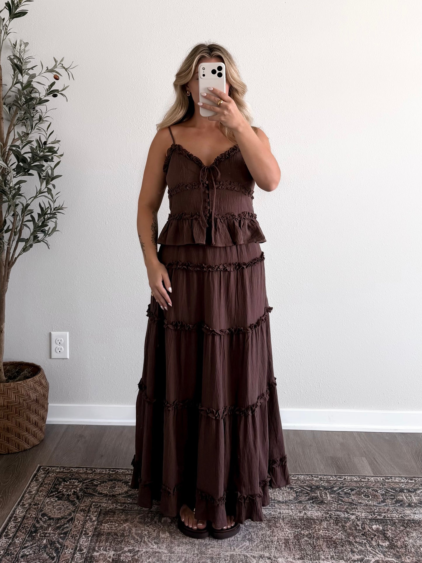 Cocoa Muse Maxi Skirt Set