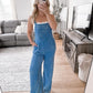 Bold In Blue Gauze Jumpsuit