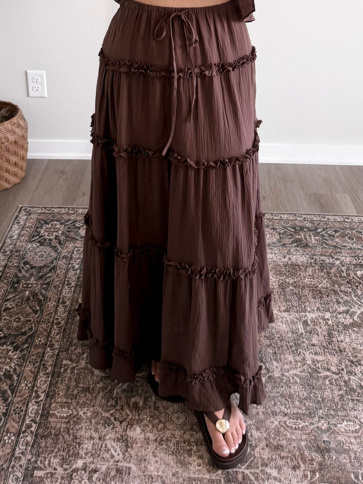 Cocoa Muse Maxi Skirt Set