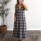 New England Plaid Midi Dress