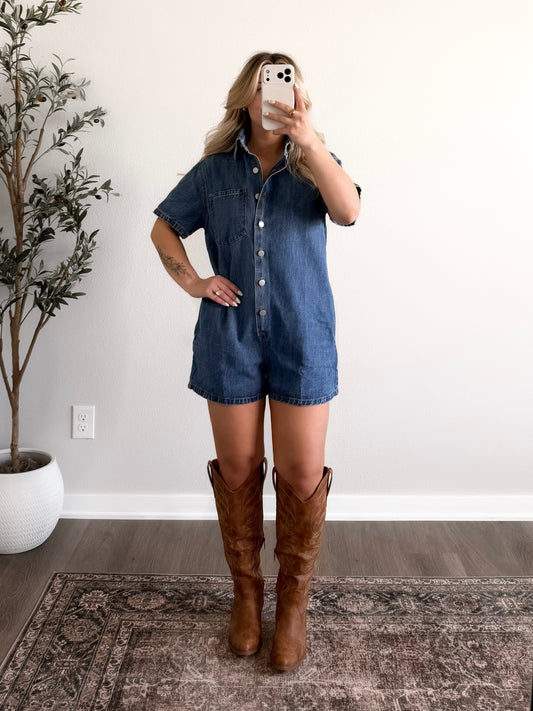 Hometown Denim Romper