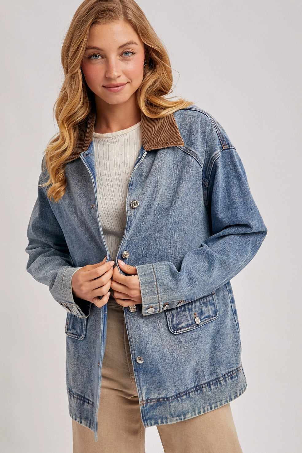Ridge Corduroy Collared Barn Jacket (Restocking Mid-November)